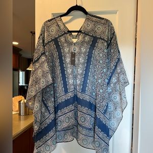 J.Jill Poncho NWT one size blue